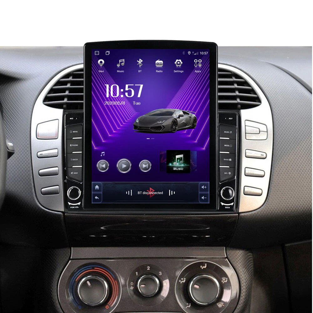 Navigatie Tesla Android Fiat Bravo Carplay Octa Core Gb Ram Ecran