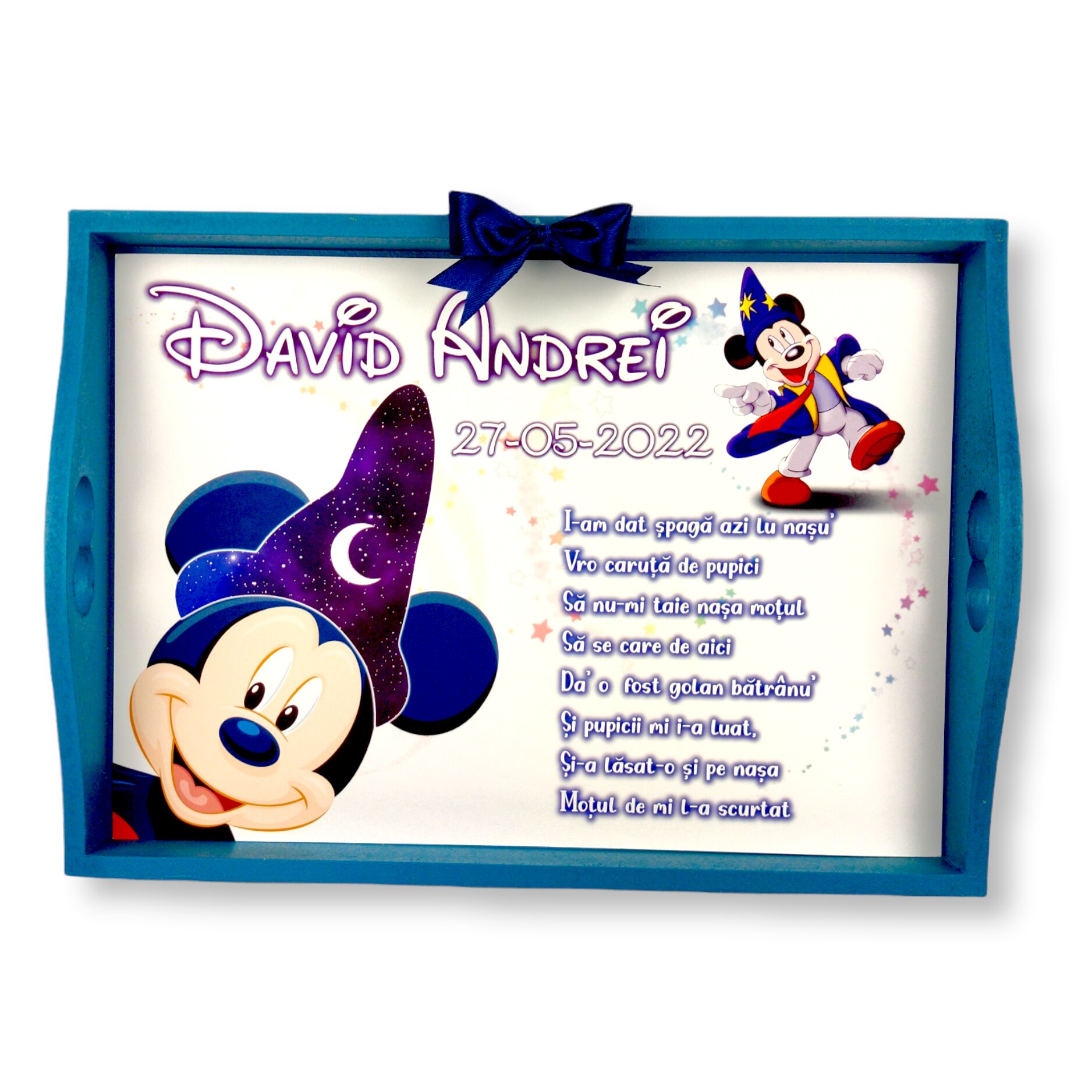 Set Tava Pentru Taiere Mot Turta Pentru Baieti Model Mickey Mouse