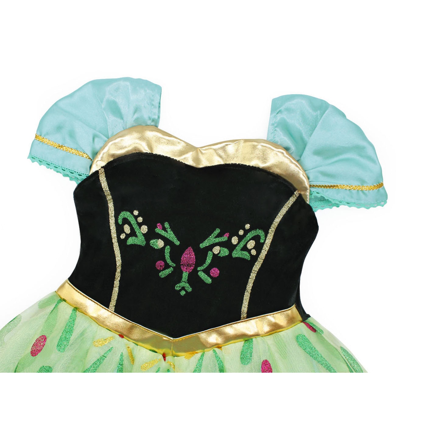 Set Rochie Si 4 Accesorii Anna Frozen AmzBarley Bumbac Poliester 2