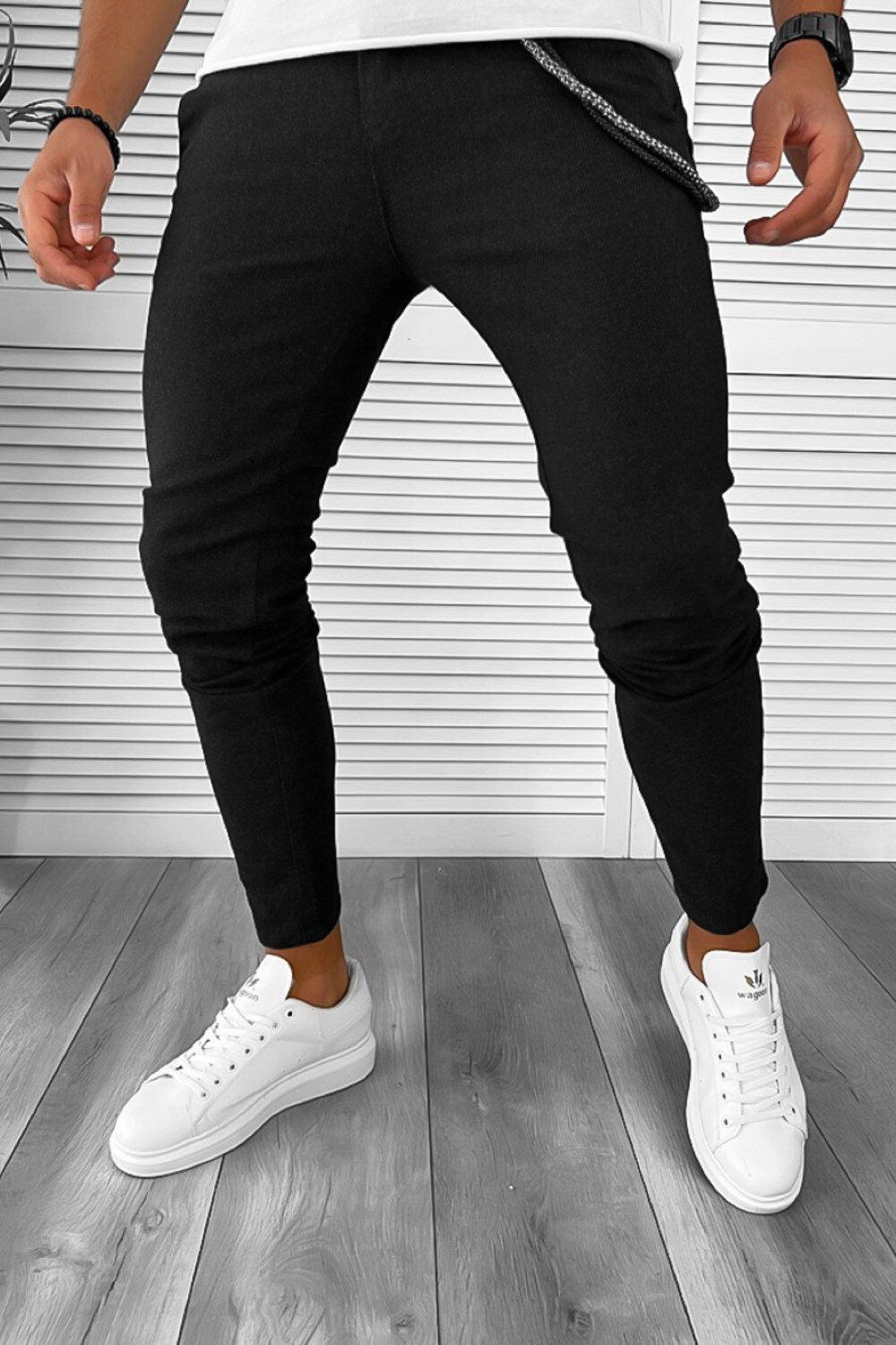 Pantaloni Barbati Dehaine Casual Modena B Negru Eu Emag Ro