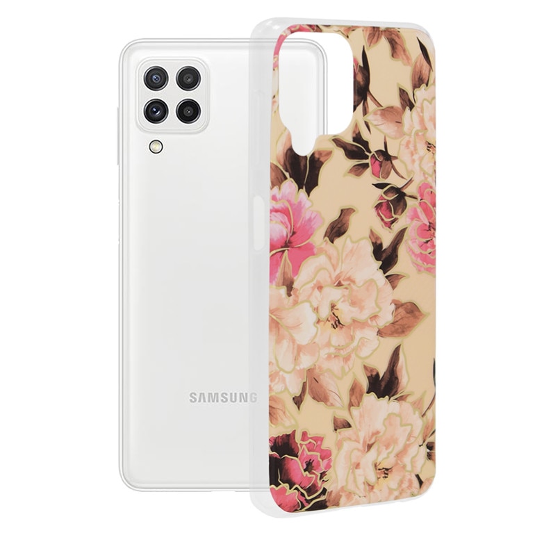 Samsung Galaxy A22 4G Techsuit Marble Series Mary Berry Nude Tok