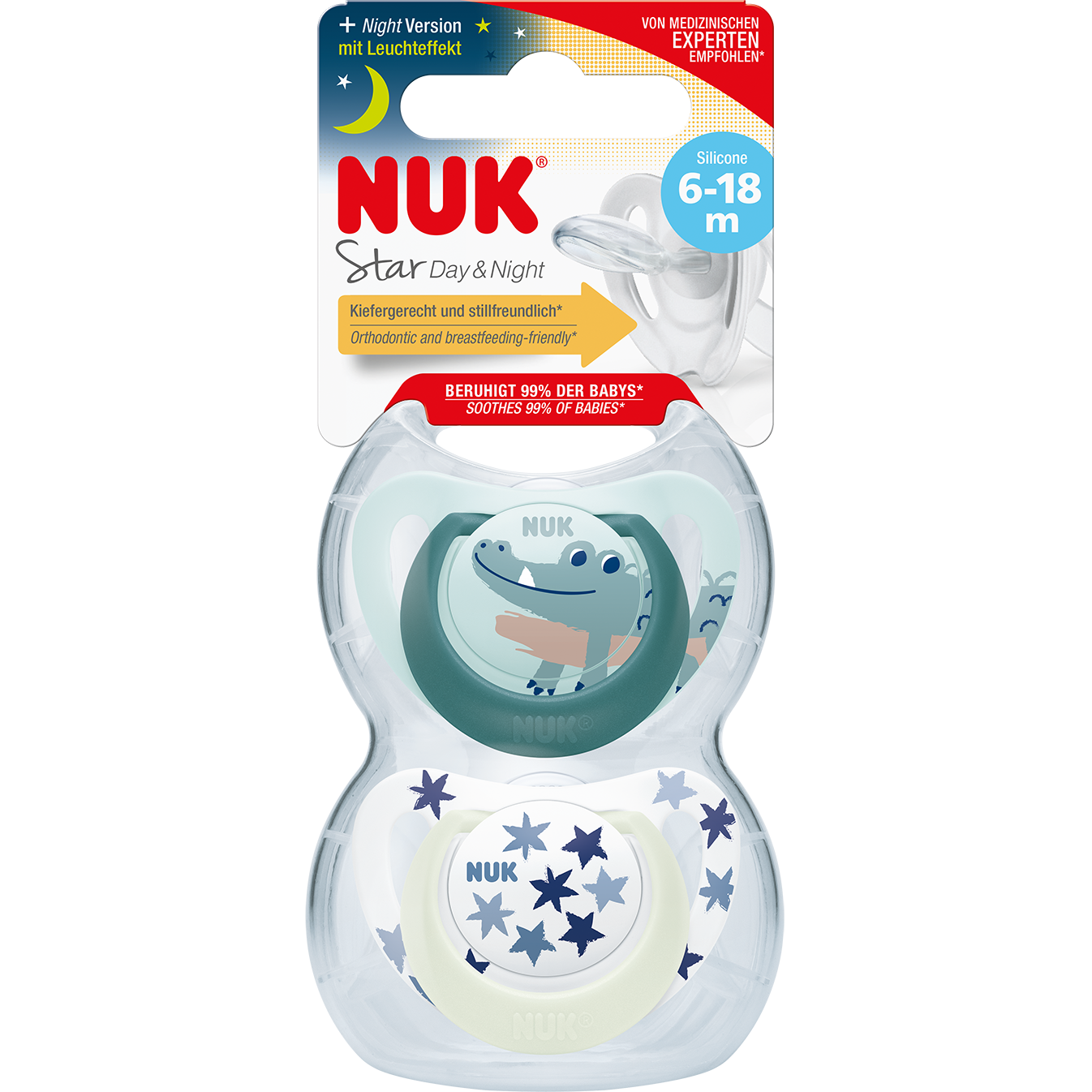 Set Suzete Nuk Star Day Night Silicon Luni Baieti Emag Ro