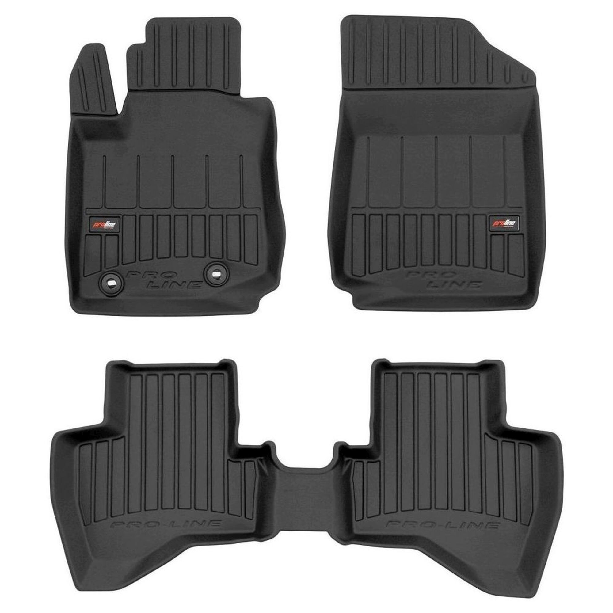 Set 3 Covorase Auto Frogum Pentru TOYOTA Aygo II 2014 Cauciuc Negru