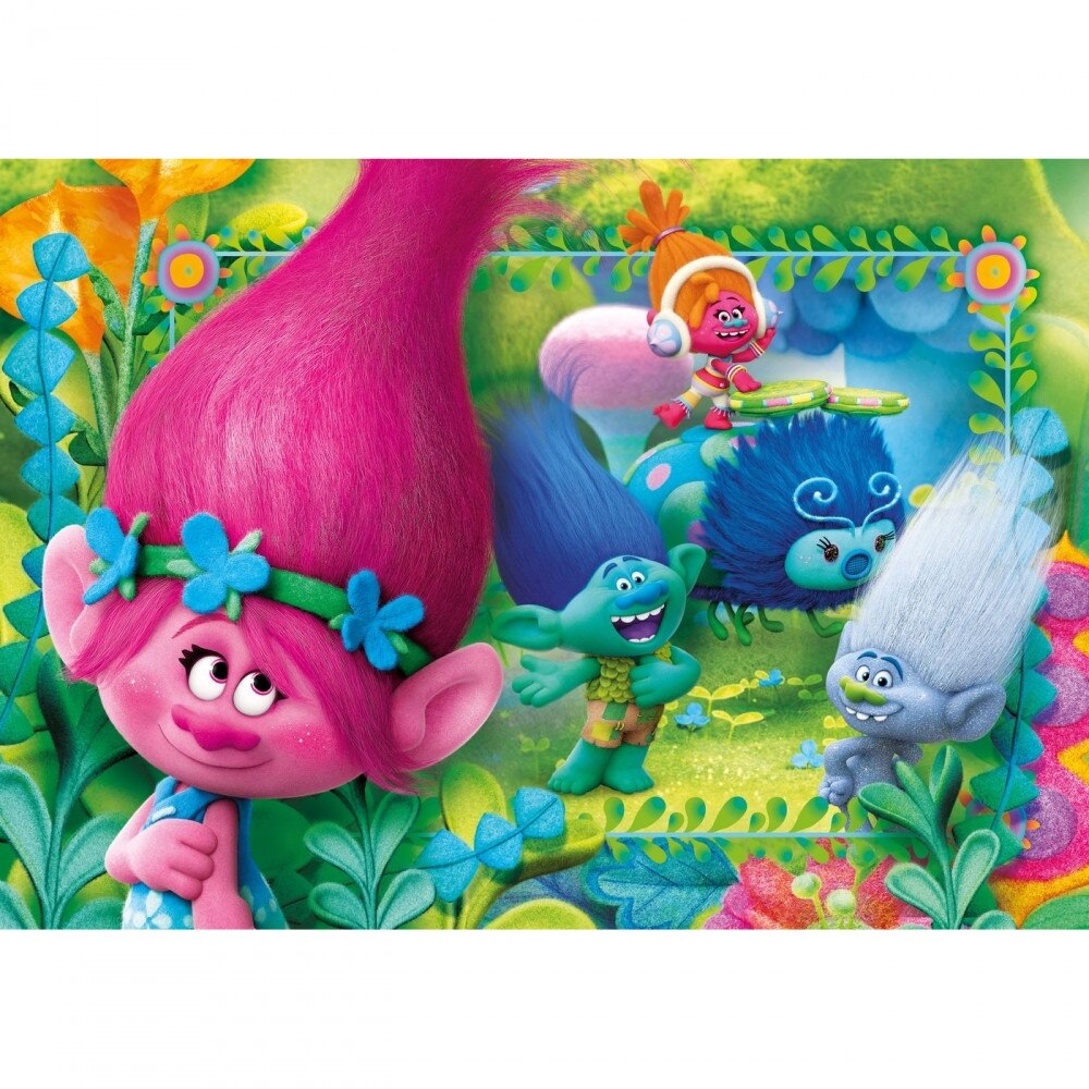 Puzzle Clementoni Supercolor Trolls Maxi Piese Emag Ro