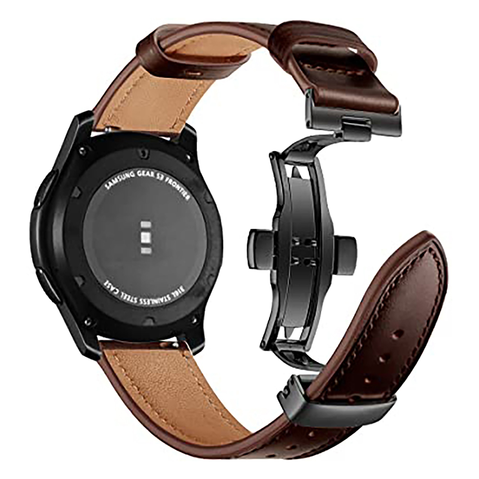 WatchBand Smooth Calfskin természetes bőr szíj Kompatibilis Samsung