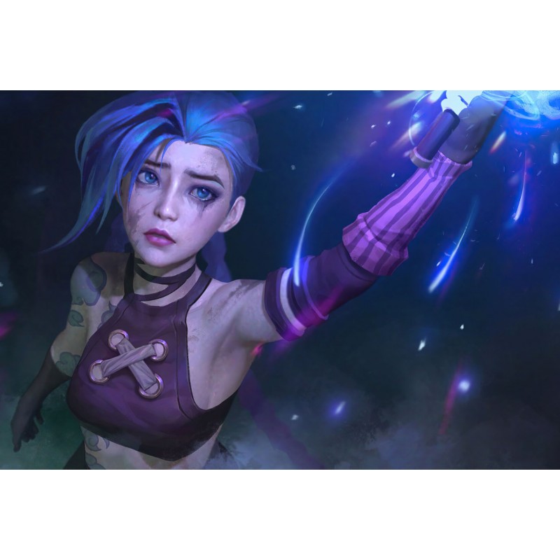 Poster Arcane Jinx Fan Art 61x90cm Poster904 Multicolor EMAG Ro