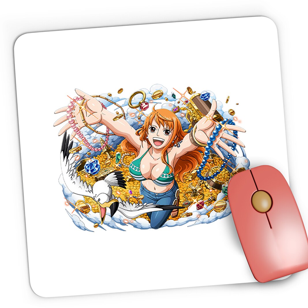 Mousepad Gaming Onepiece Nami Aur Comoara Crew Manga Luffy Cosplay