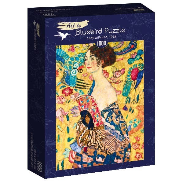 Puzzle 1000 Piese Bluebird Lady With Fan 1918 Gustav Klimt EMAG Ro