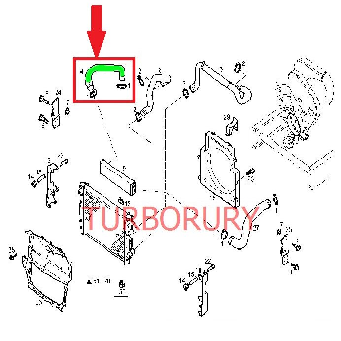 Furtun Aer Intercooler Turborury Iveco Daily Emag Ro