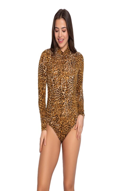 Body Leopard Pamuklu Multicolor Emag Ro