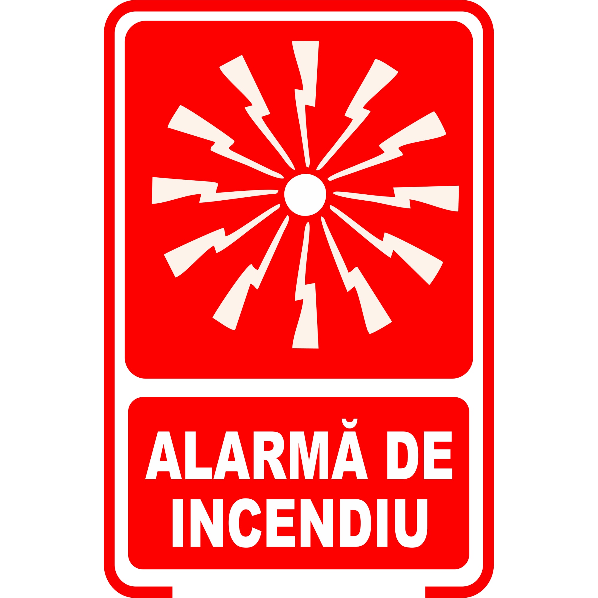 Semn Indicator Alarma De Incendiu Placa Aluminiu X Cm Emag Ro