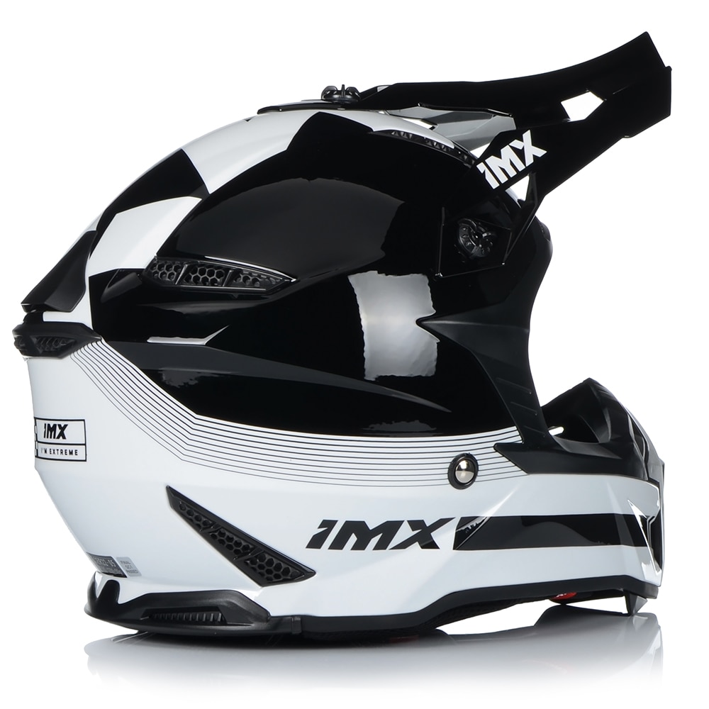 Casca Moto Imx Fmx Enduro Protectie Uv Off Road Alb Si Negru Xl