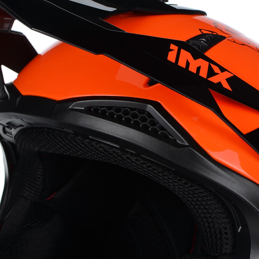 Casca Moto Imx Fmx Enduro Protectie Uv Off Road Portocalie Xl