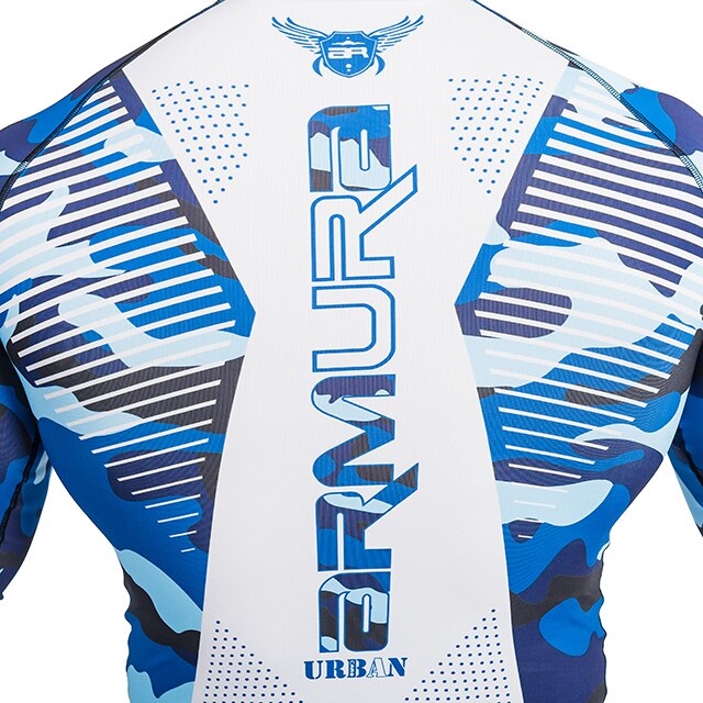 Bluza Sport Rashguard Armura Urban Camo XXL Alb Albastru EMAG Ro