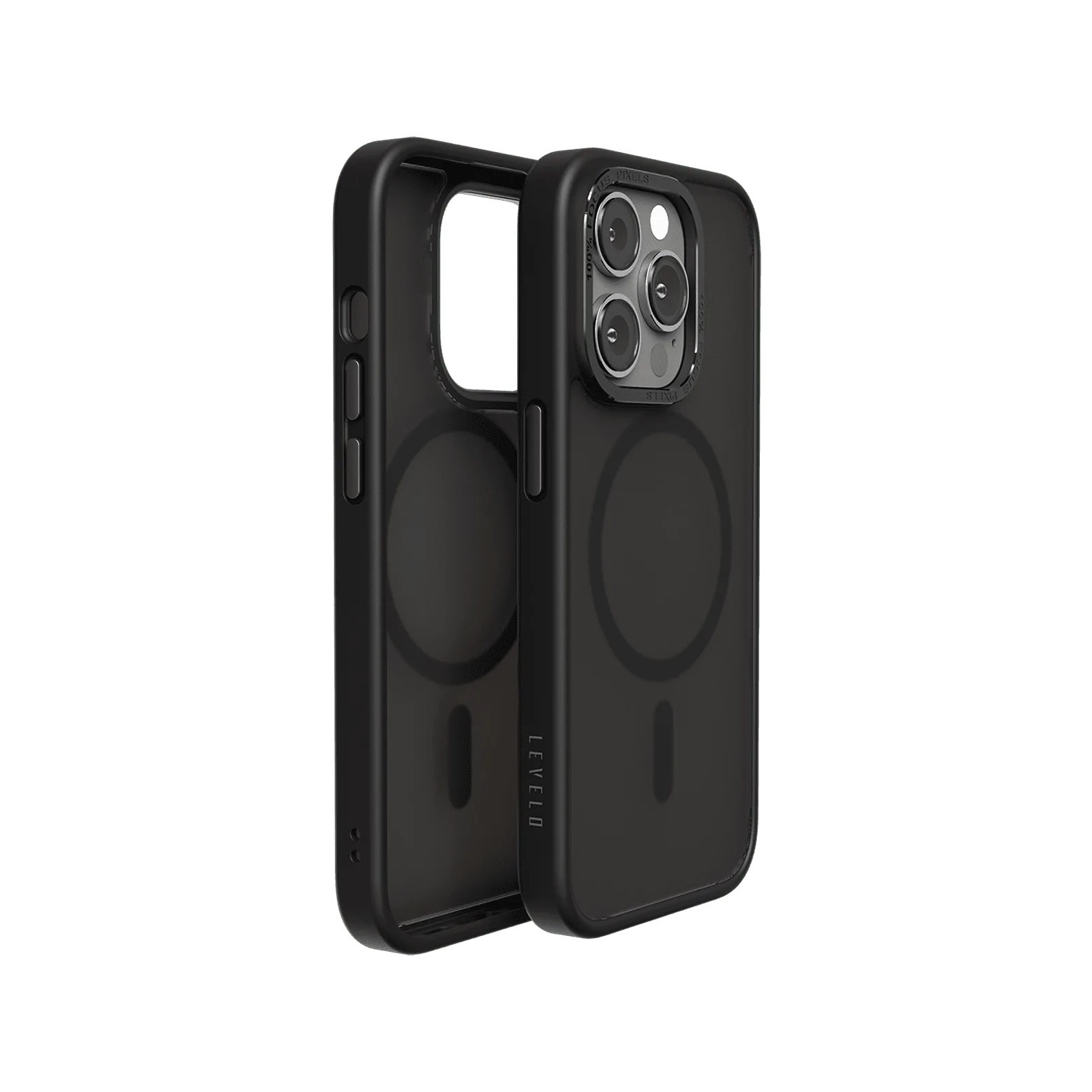 Husa Protectie Spate Levelo Kayo Pentru Iphone Pro Max Negru