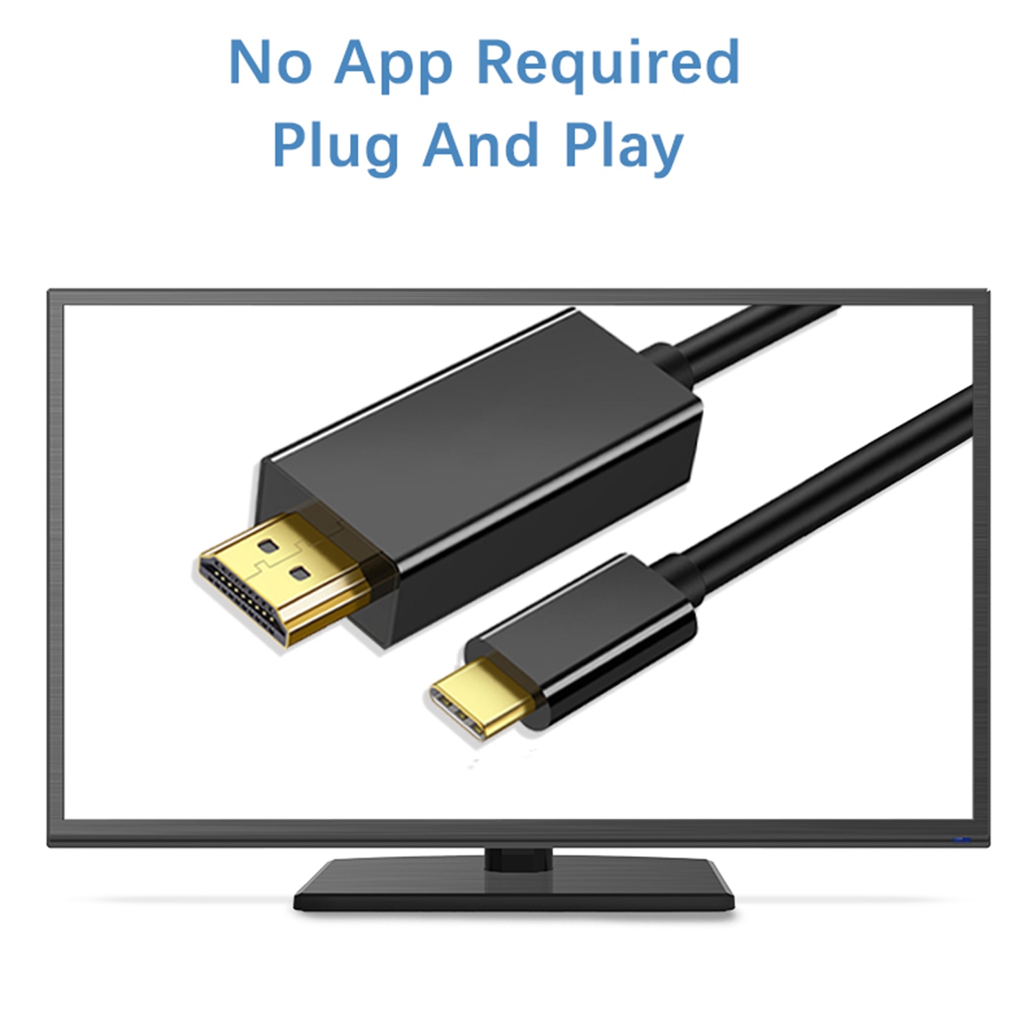 Cablu USB C La HDMI 4K 60Hz 3m Negru EMAG Ro