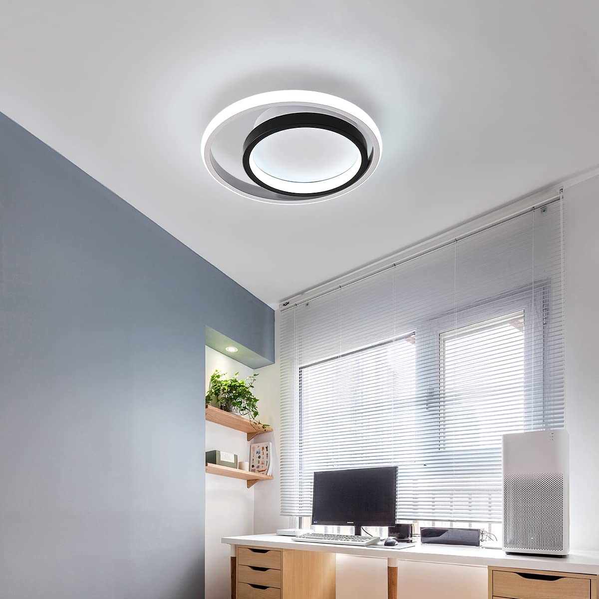 Plafoniera Cu Led Goeco Aluminiu V W Rotunda Dimensiuni