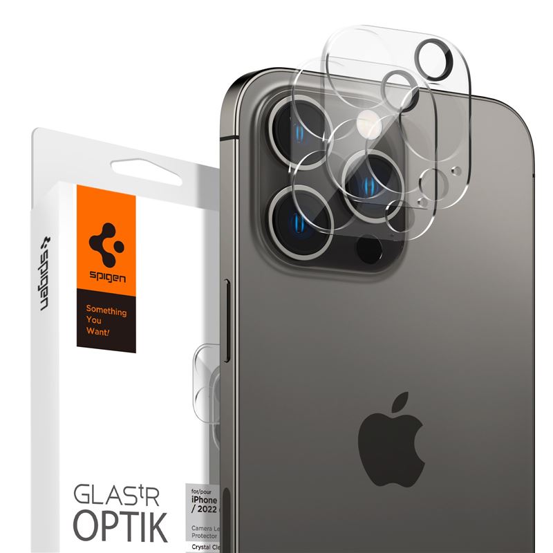 Set Folii Sticla Camera Foto Spigen Optik Compatibil Cu Iphone Pro