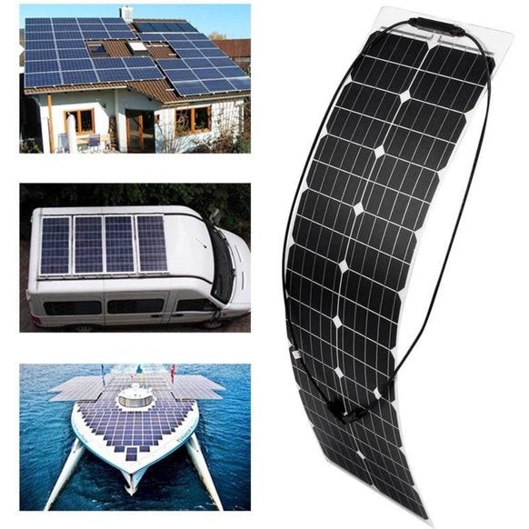 Panou Solar Portabil W Camping Flexibil V Monocristalin Emag Ro