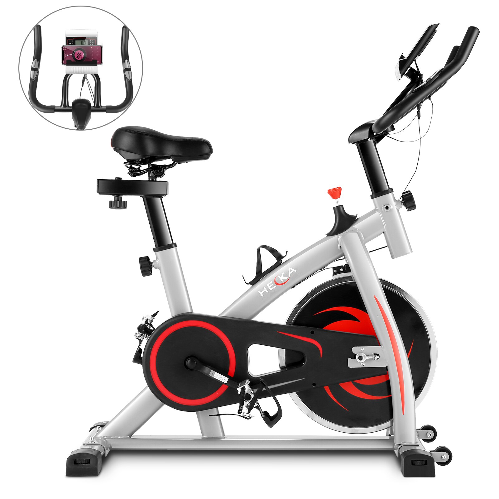 Bicicleta Spinning Magnetica Pentru Fitness Heka Volanta Kg Display