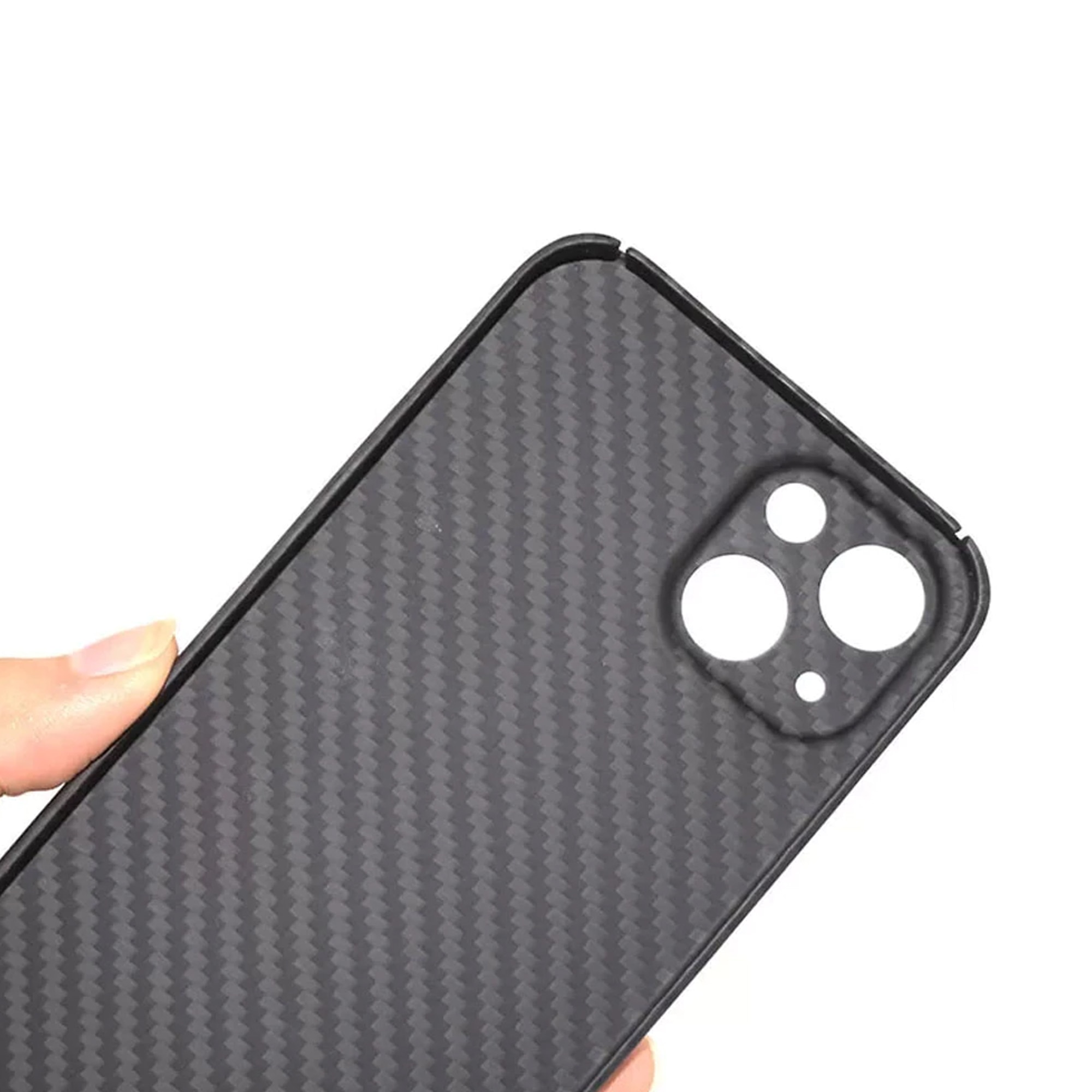 Husa Fibra Carbon SILKASE Pentru Apple IPhone 14 Plus Aramid Kevlar