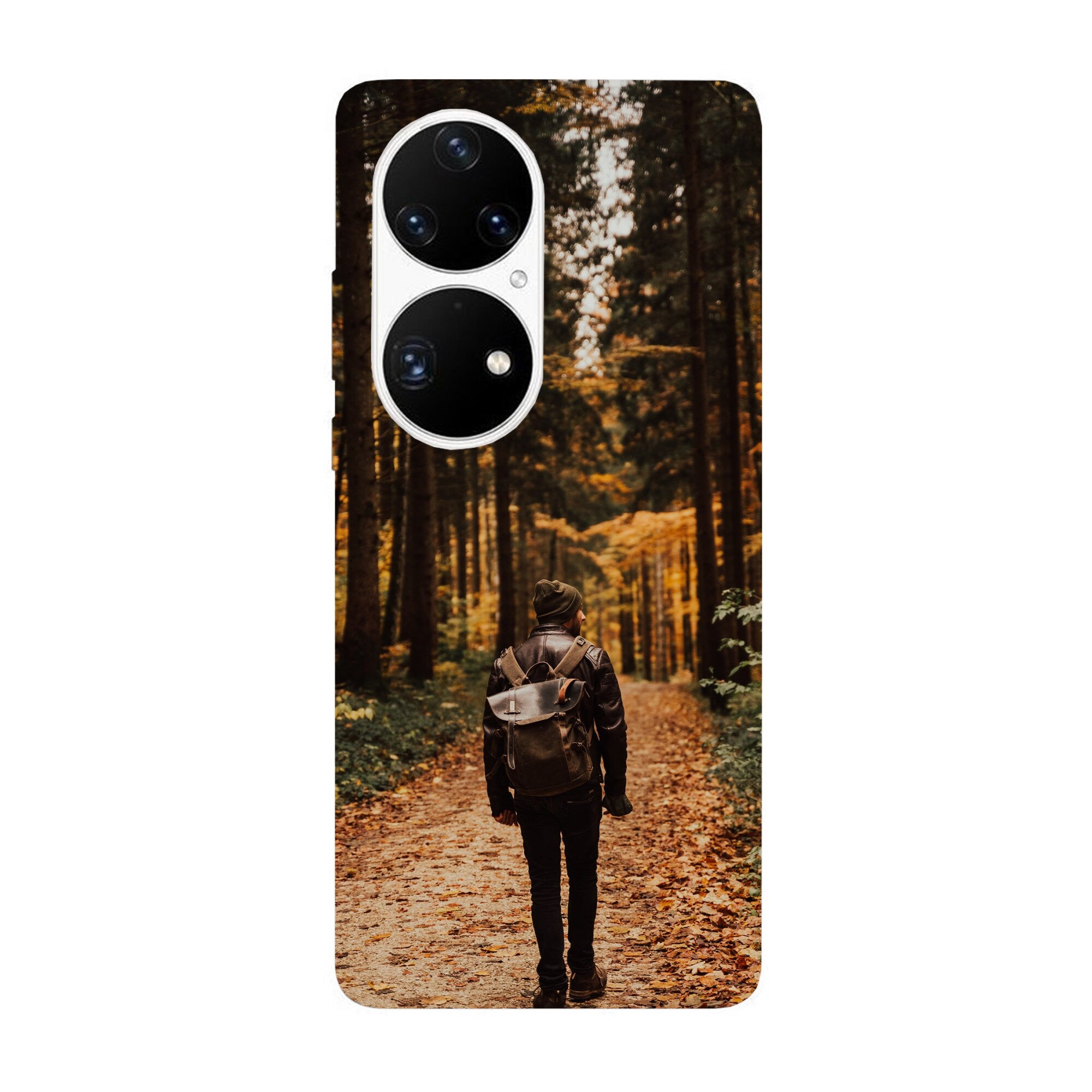 Huawei P40 Pro Modellel Kompatibilis Burkolat Forest Walk Szilikon