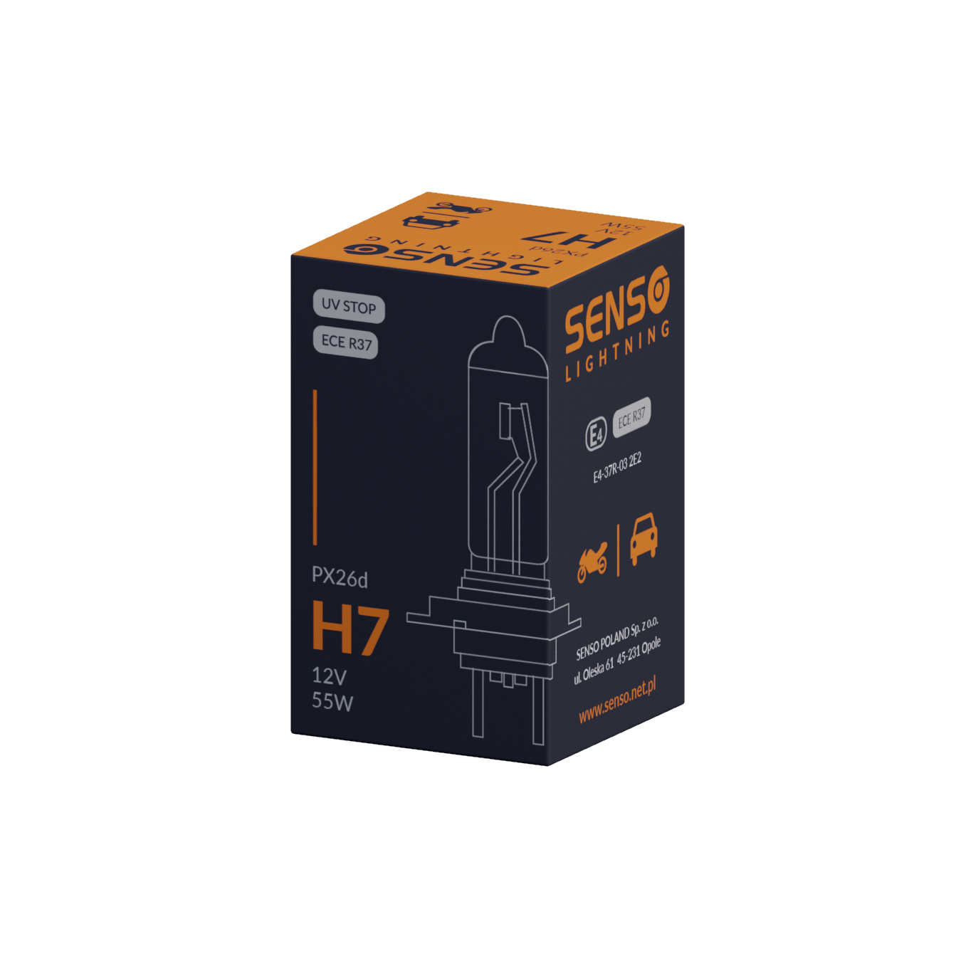 Bec Auto H7 Senso 12V Transparent EMAG Ro