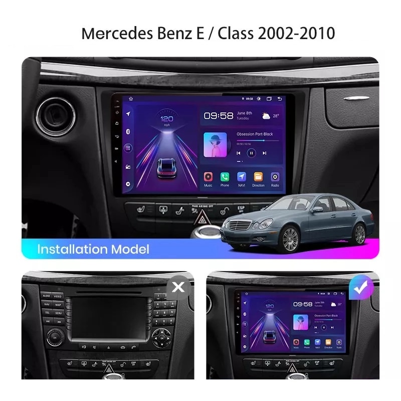 Navigatie Android 12 CarPLAY Android Auto Ecran 9 4GB RAM 64GB