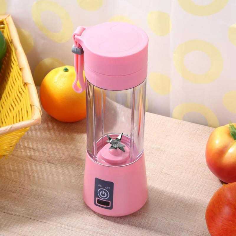 Mini Blender Portabil Electric Incarcare Usb 6 Lamele 3D 380ml