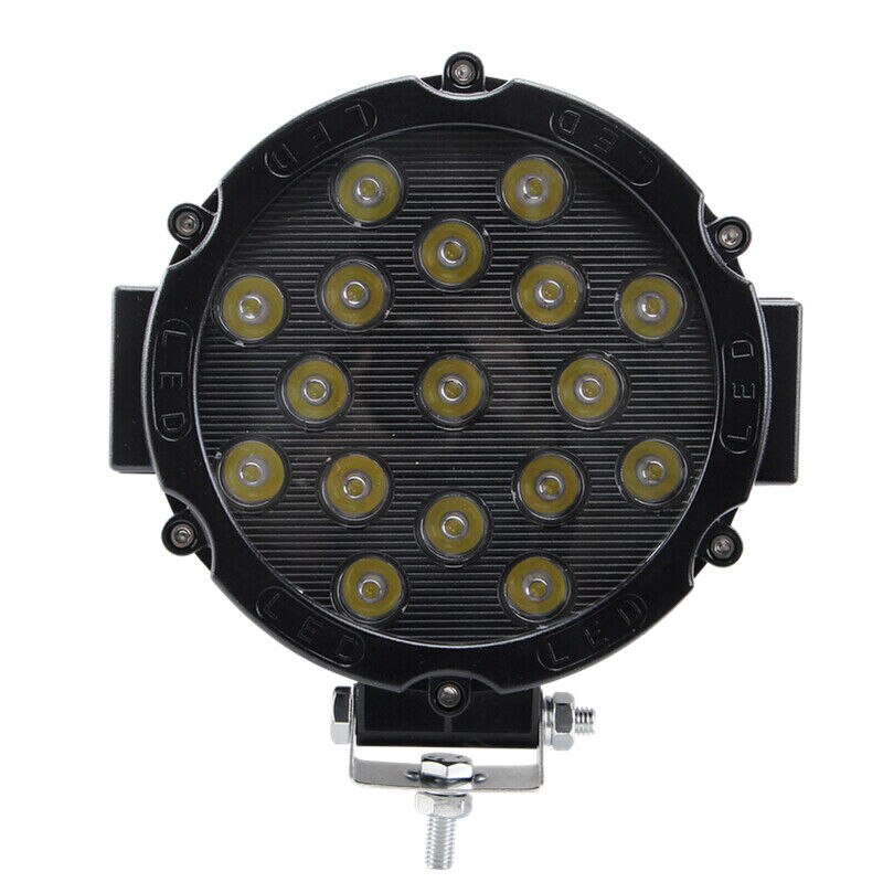 Proiector Auto Offroad Cu Led 51W 12V 24V 5100 Lm Culoare Rama Negru