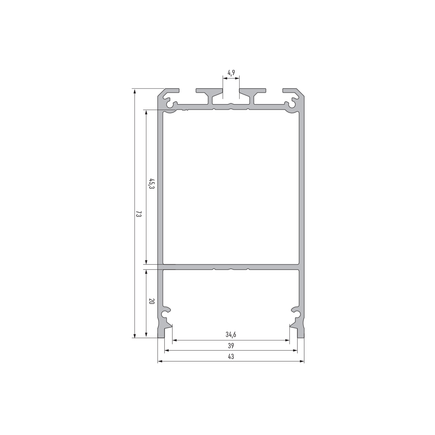 Profil Pentru Benzi Led Lumines M Aluminiu Argintiu Emag Ro