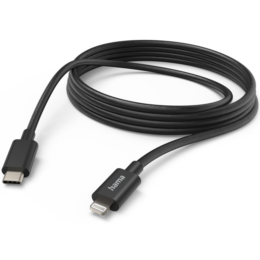 Cablu Date Incarcare Hama Usb C Lightning M Negru Emag Ro