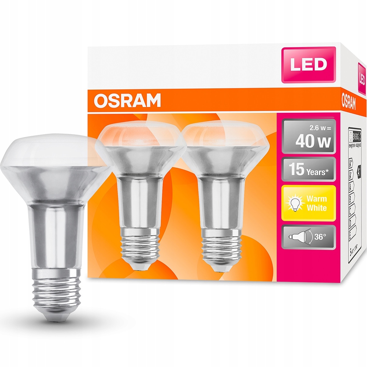 Set Becuri Led Osram E R W W Lm K Alb Cald