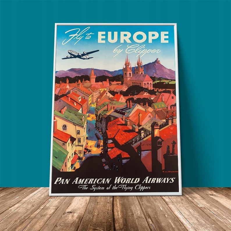 Poster De Calatorie Europe City Vintage X Cm Emag Ro