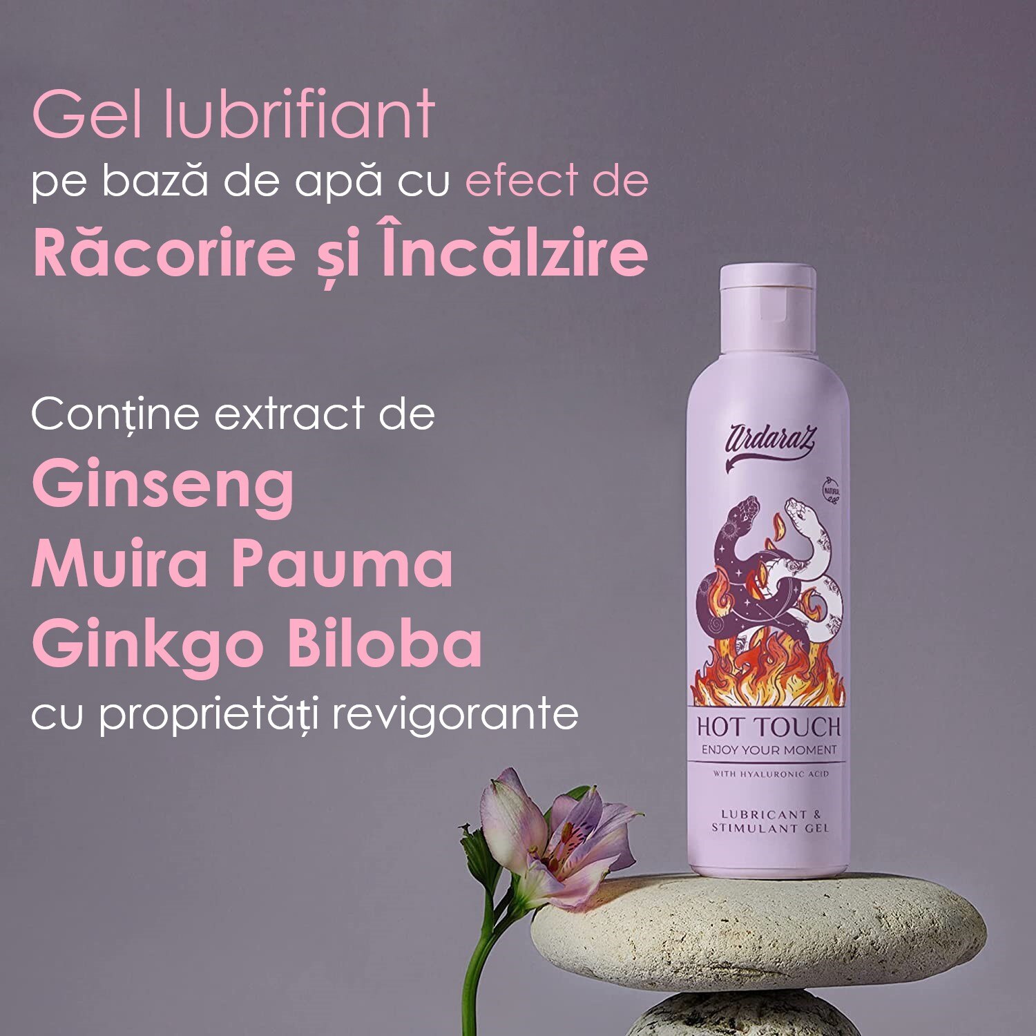 Gel Lubrifiant Pe Baza De Apa Cu Ginseng Ginkgo Biloba Si Acid