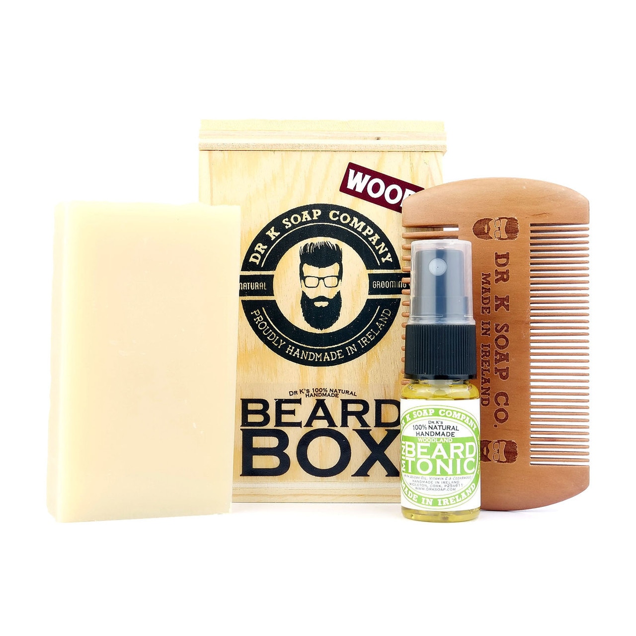 Set Ingrijire Barba Dr K Soap Company Beard Box Woodland X Sapun