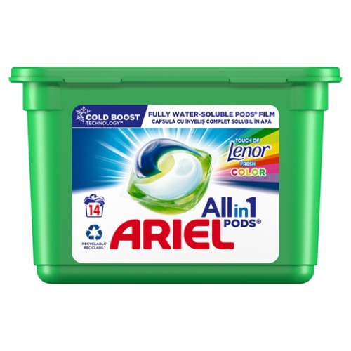 Detergent Capsule Ariel Touch Of Lenor Color 14 Spalari EMAG Ro