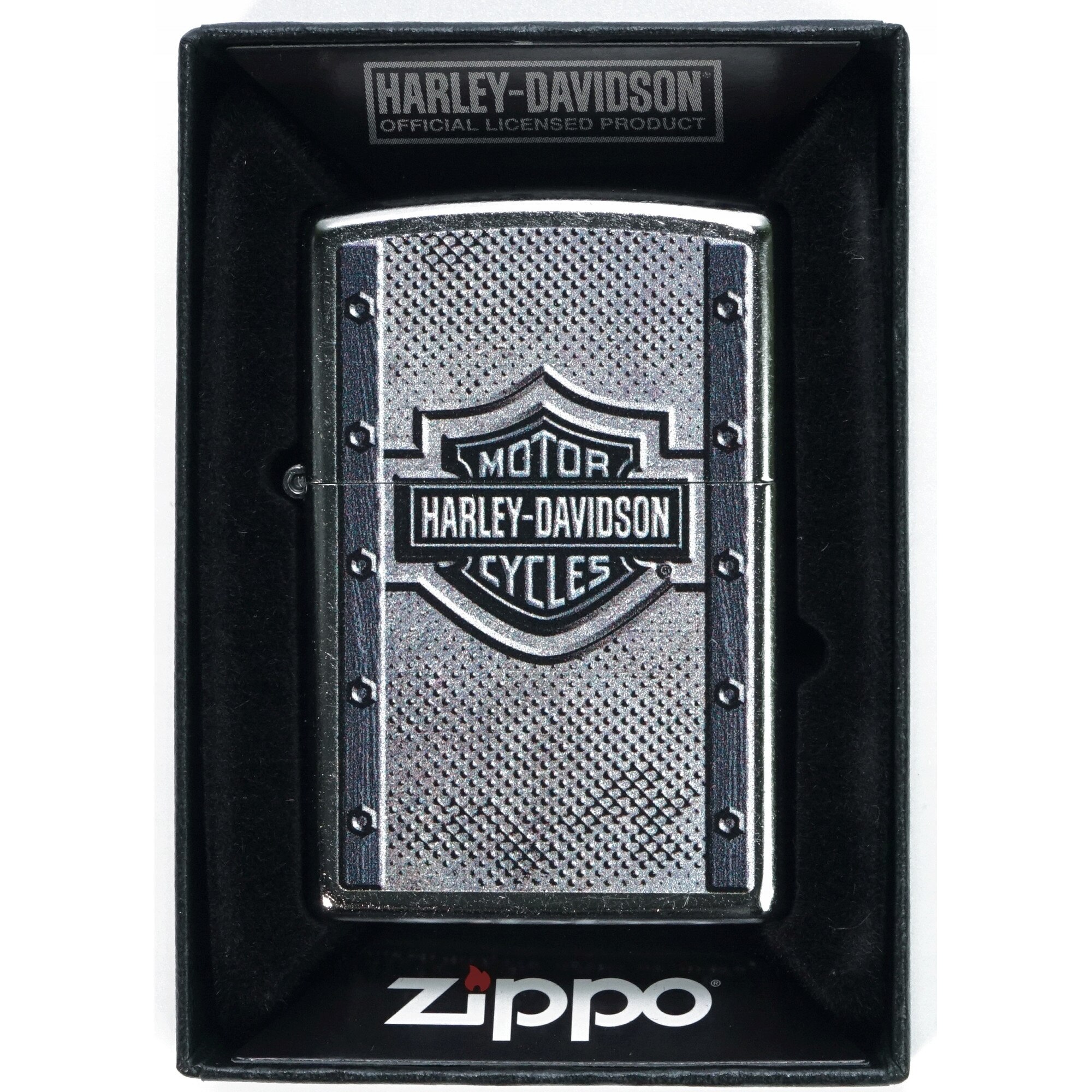 Bricheta Harley Davidson Zippo Argintiu Gri EMAG Ro