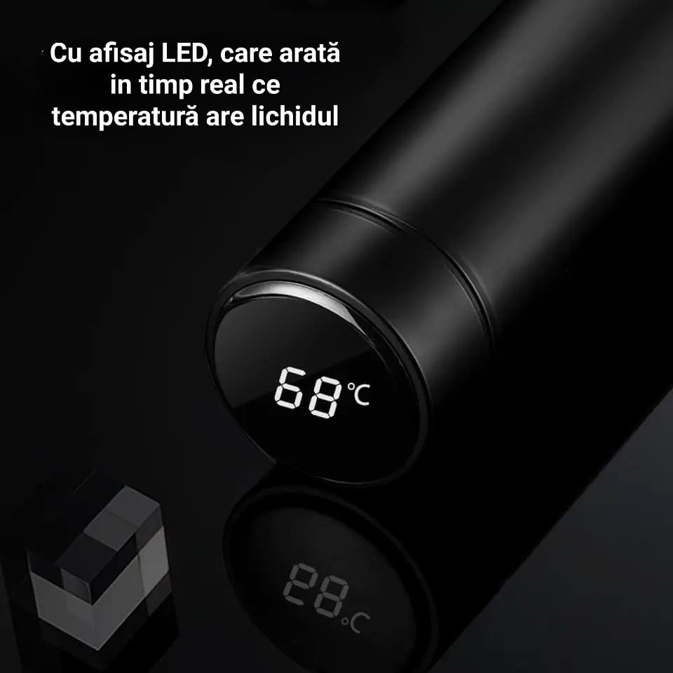 Cana Termos Smart Digimat Cu Afisaj Led Ml Indica Temperatura