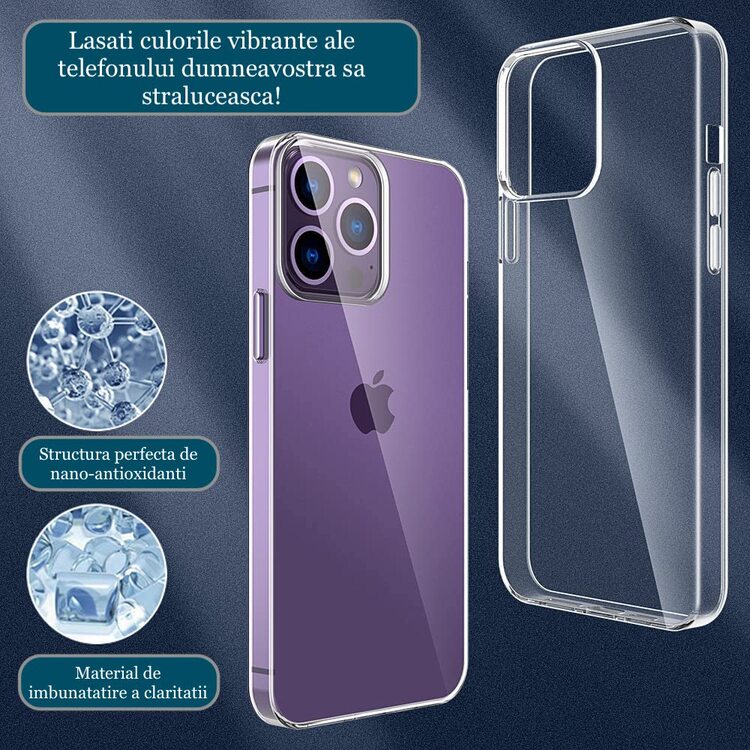 Husa De Protectie Compatibila Cu Apple IPhone 14 Pro Merkie Silicon