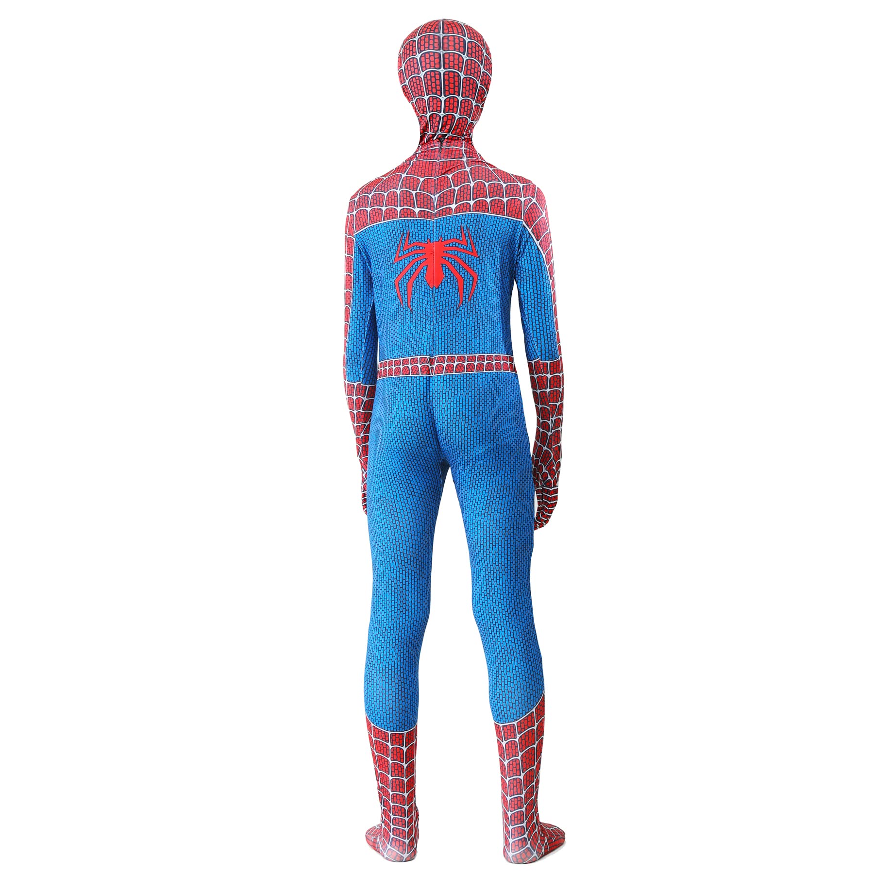 Costum Carnaval Copii Spiderman Party Chili Marvel Cu Cagula Rosu