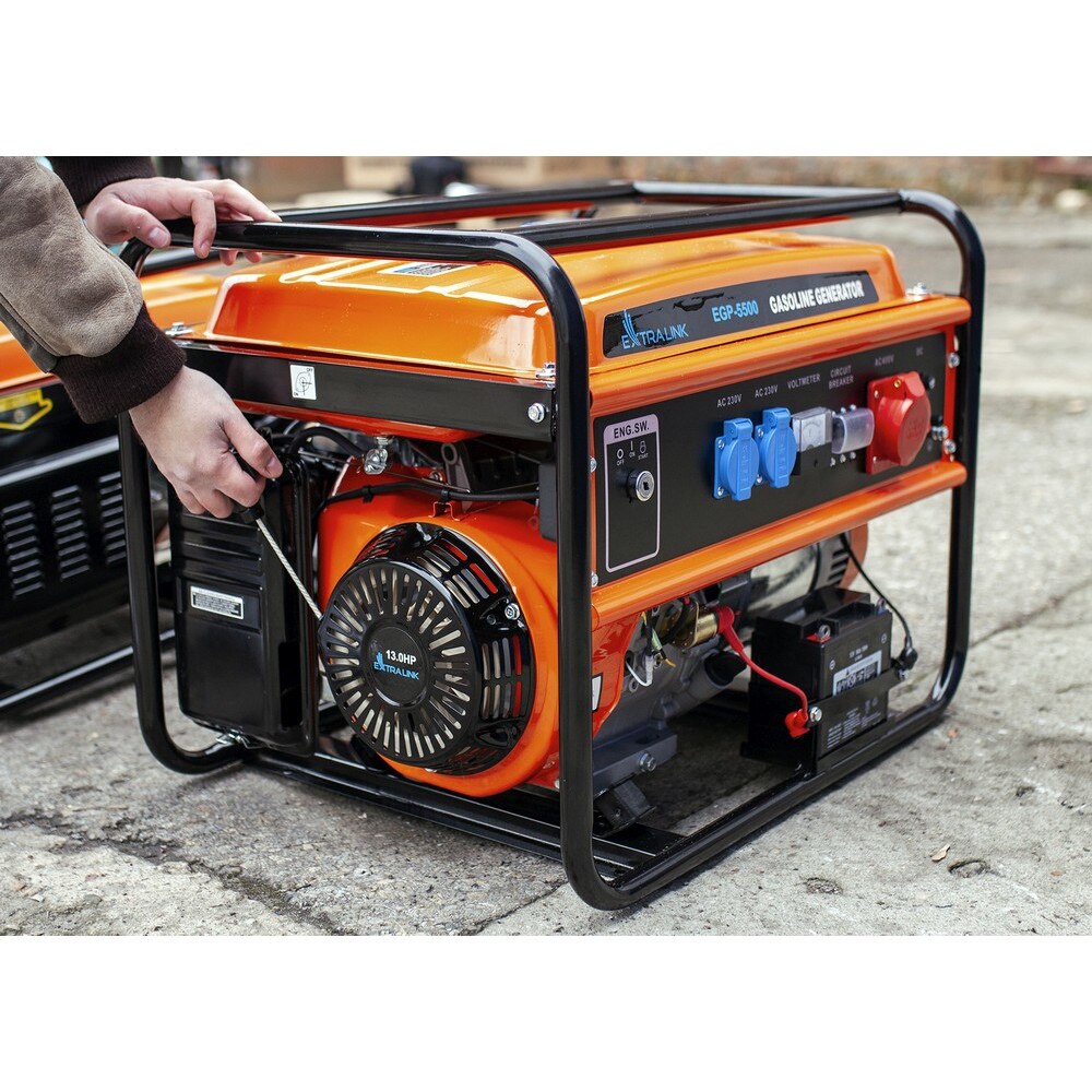 Generator Electric EGP 5500 Extralink Benzina 5 5 KW Negru