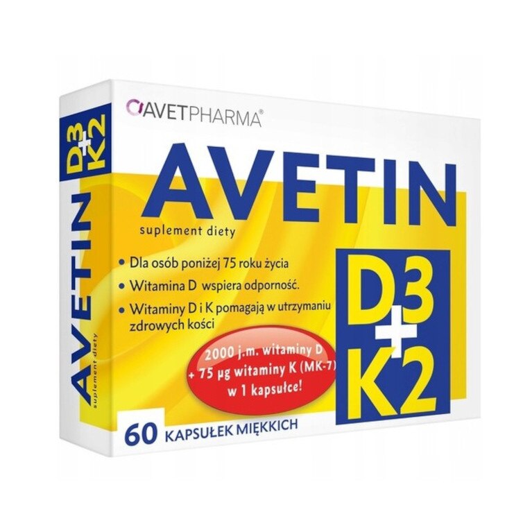 Supliment Alimentar Avet Pharma Avetin Vitamina D Si K Capsule