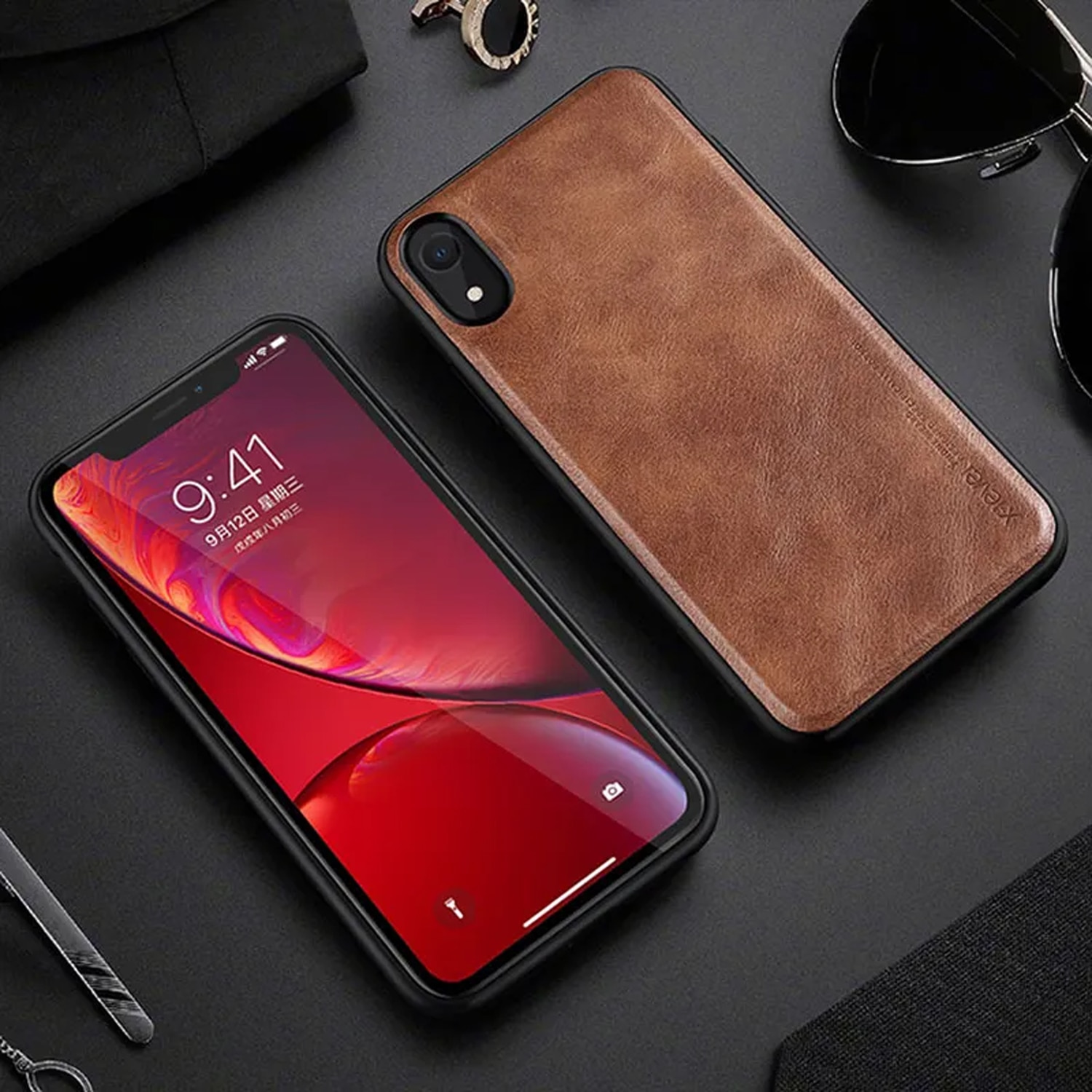 Husa Daden Premium Leather Pentru IPhone XR Din Piele Protectie