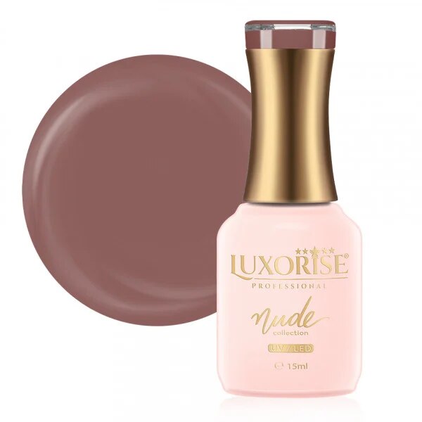 Oja Semipermanenta LUXORISE Nude Collection Brown Sugar 15ml EMAG Ro