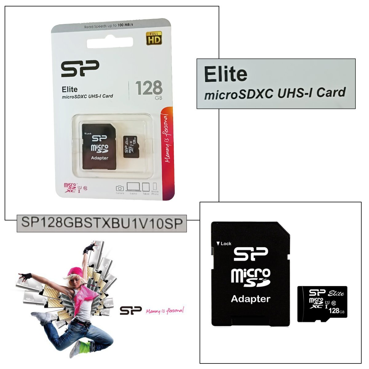 Карта памет MicroSDXC 128 Gb Silicon Power Elite UHS I U1 клас 10