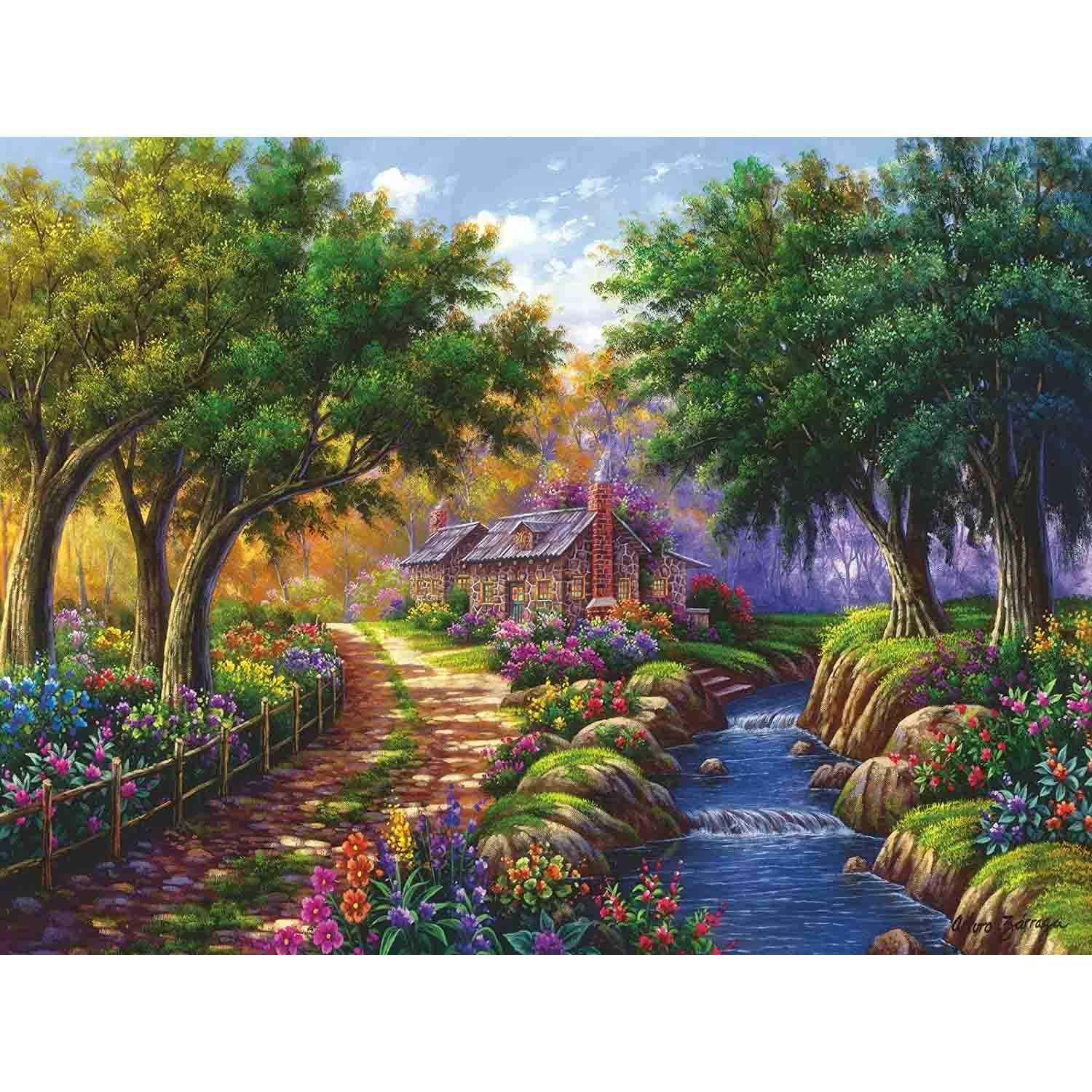 Puzzle Ravensburger Casuta Langa Rau Piese Emag Ro