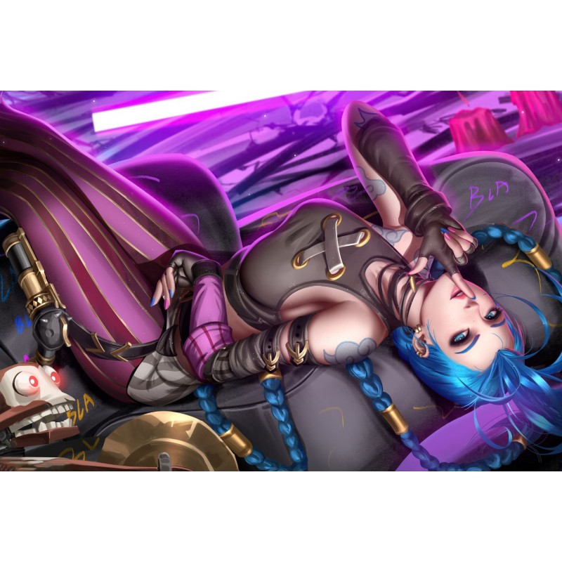 Poster Jinx League Of Legends X Cm Poster Multicolor