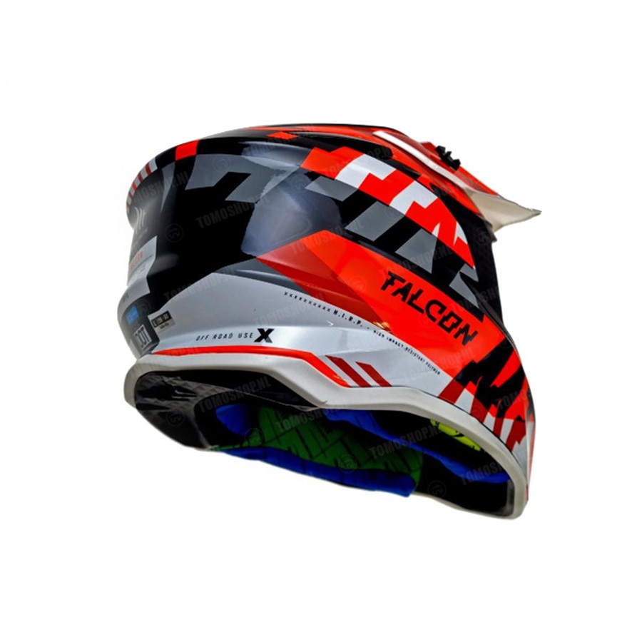 Casca Atv Cross Enduro MT Helmets Falcon Arya Portocaliu Mat S 55