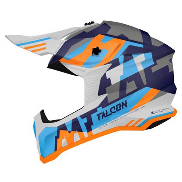 Casca Atv Cross Enduro Mt Helmets Falcon Arya Albastru Lucios S